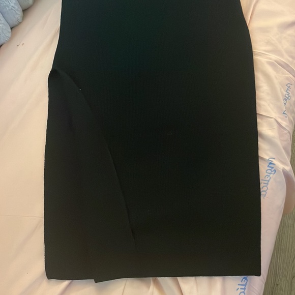 NWT MONSE❤️ Long Sweater Dress  Low scoop Back Calf leather belt Dress 🎉 - Picture 8 of 11